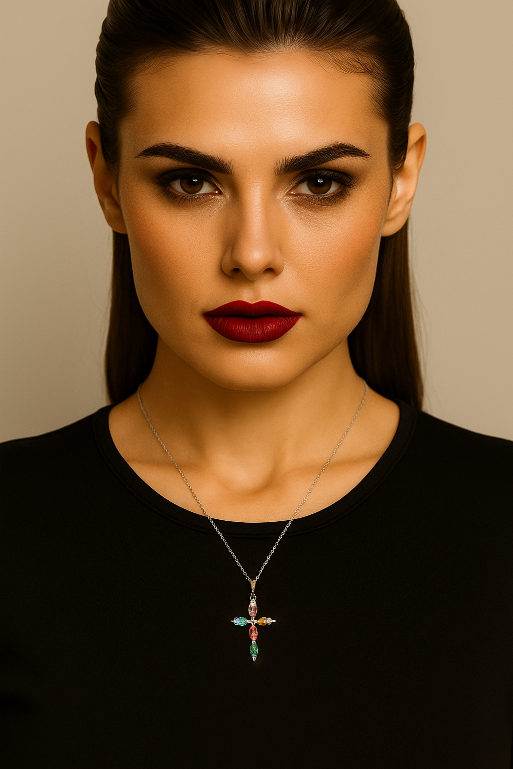 Collana Rainbow Cross