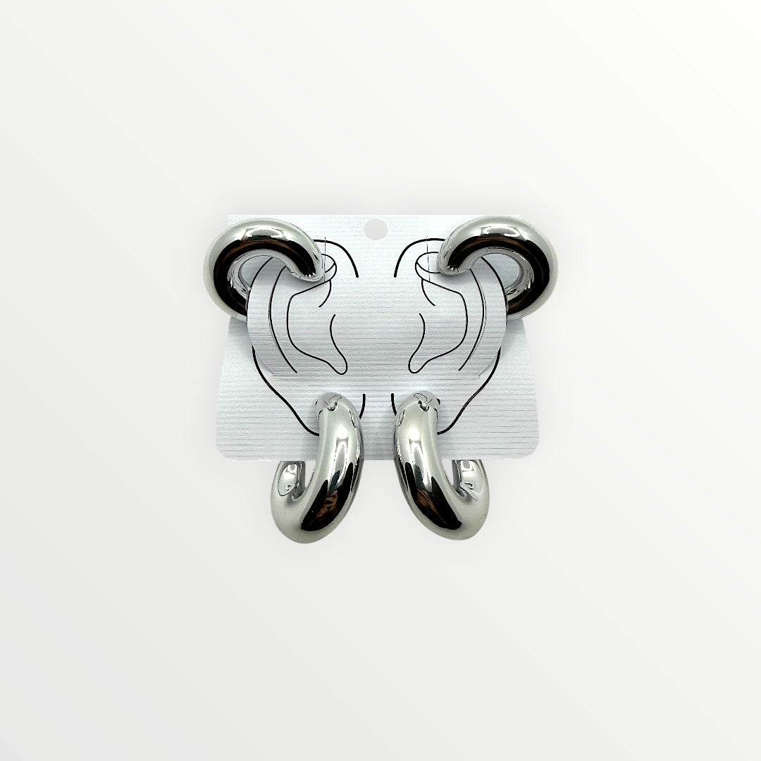 Orecchini mezza luna doppi