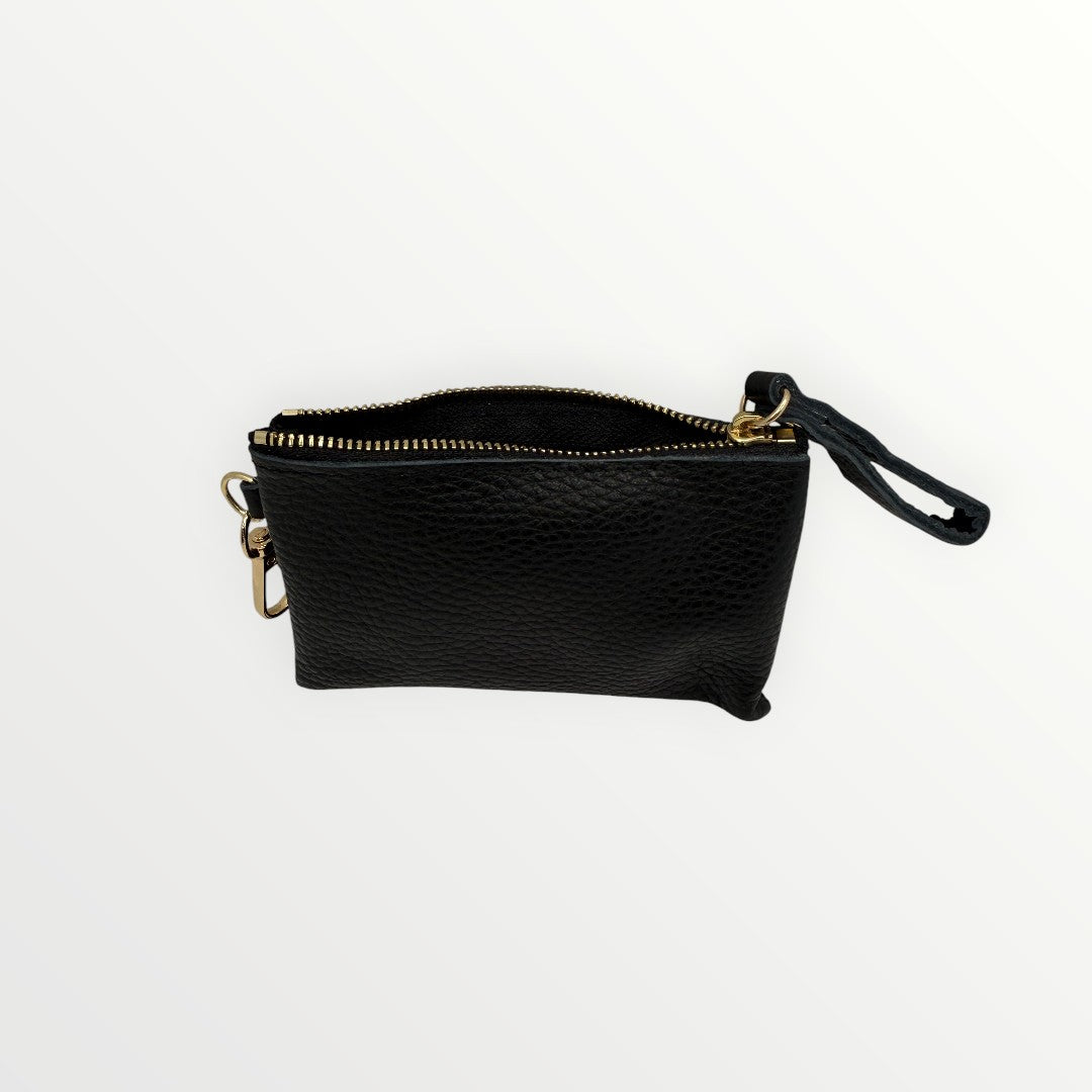 Portachiavi mini pochette in pelle
