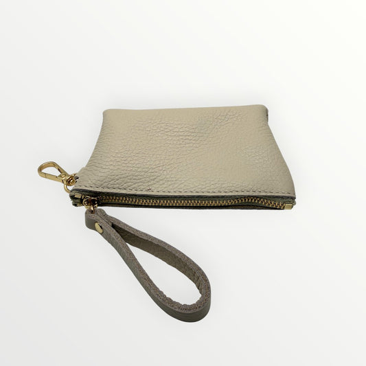 Portachiavi mini pochette in pelle