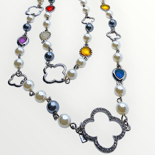 Collana Lucky Pearls Rainbow