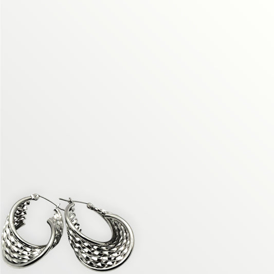 Orecchino Golden Weave Hoops