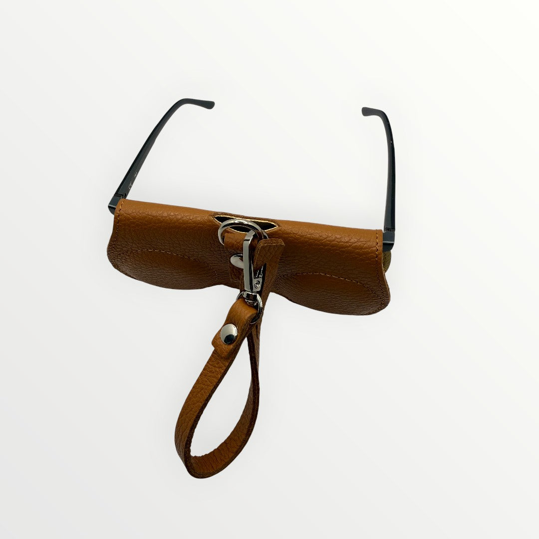 Porta occhiali in pelle