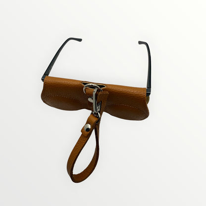 Porta occhiali in pelle