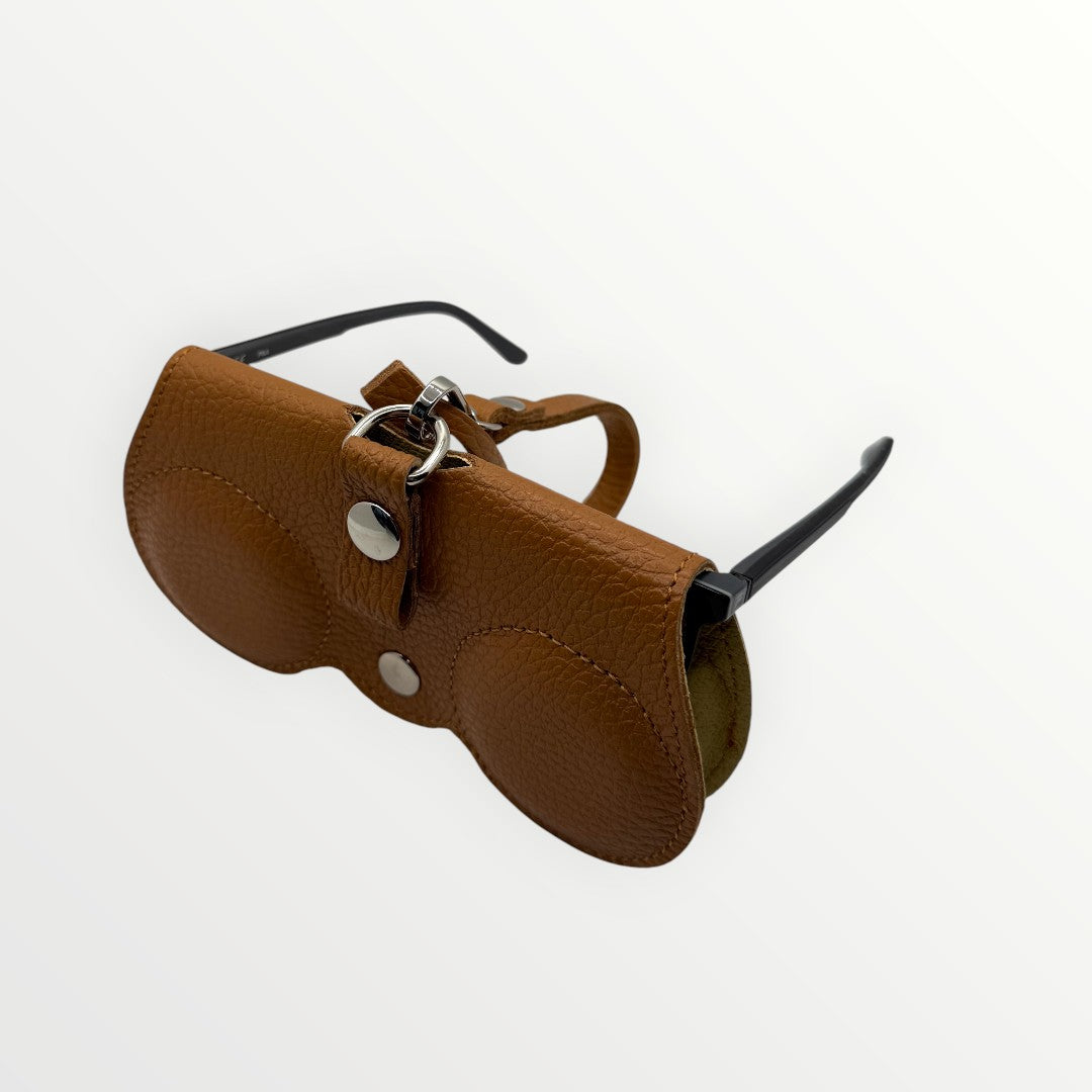 Porta occhiali in pelle