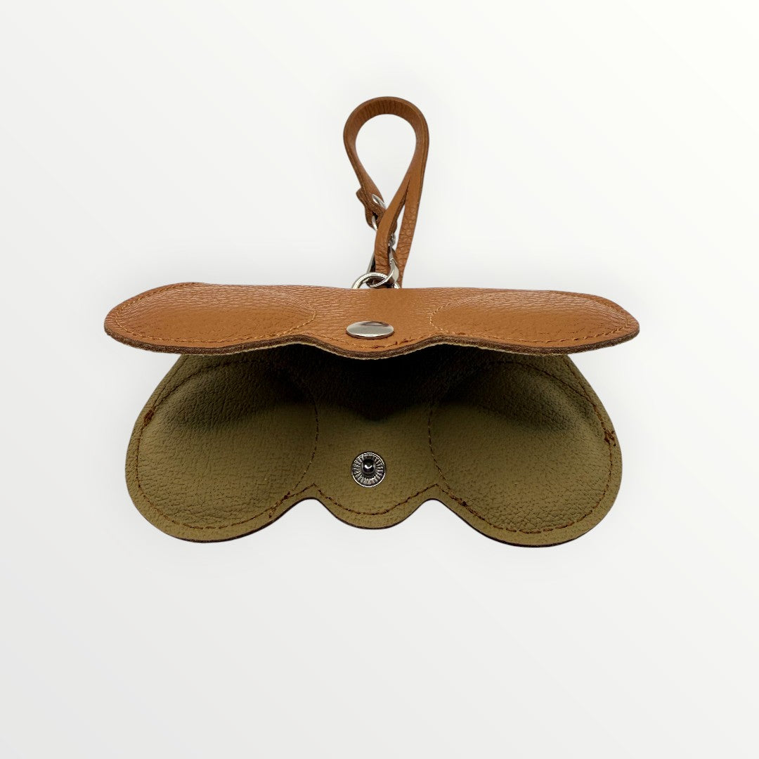 Porta occhiali in pelle