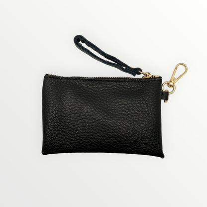 Portachiavi mini pochette in pelle