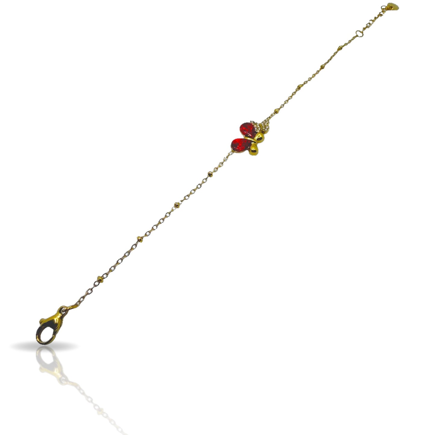Dettaglio pietre a goccia bracciale Egle variante verde