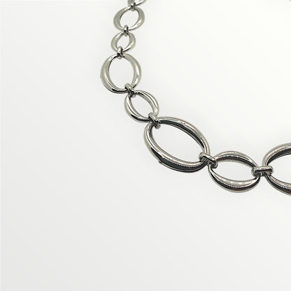 Collana Oval Gold Links