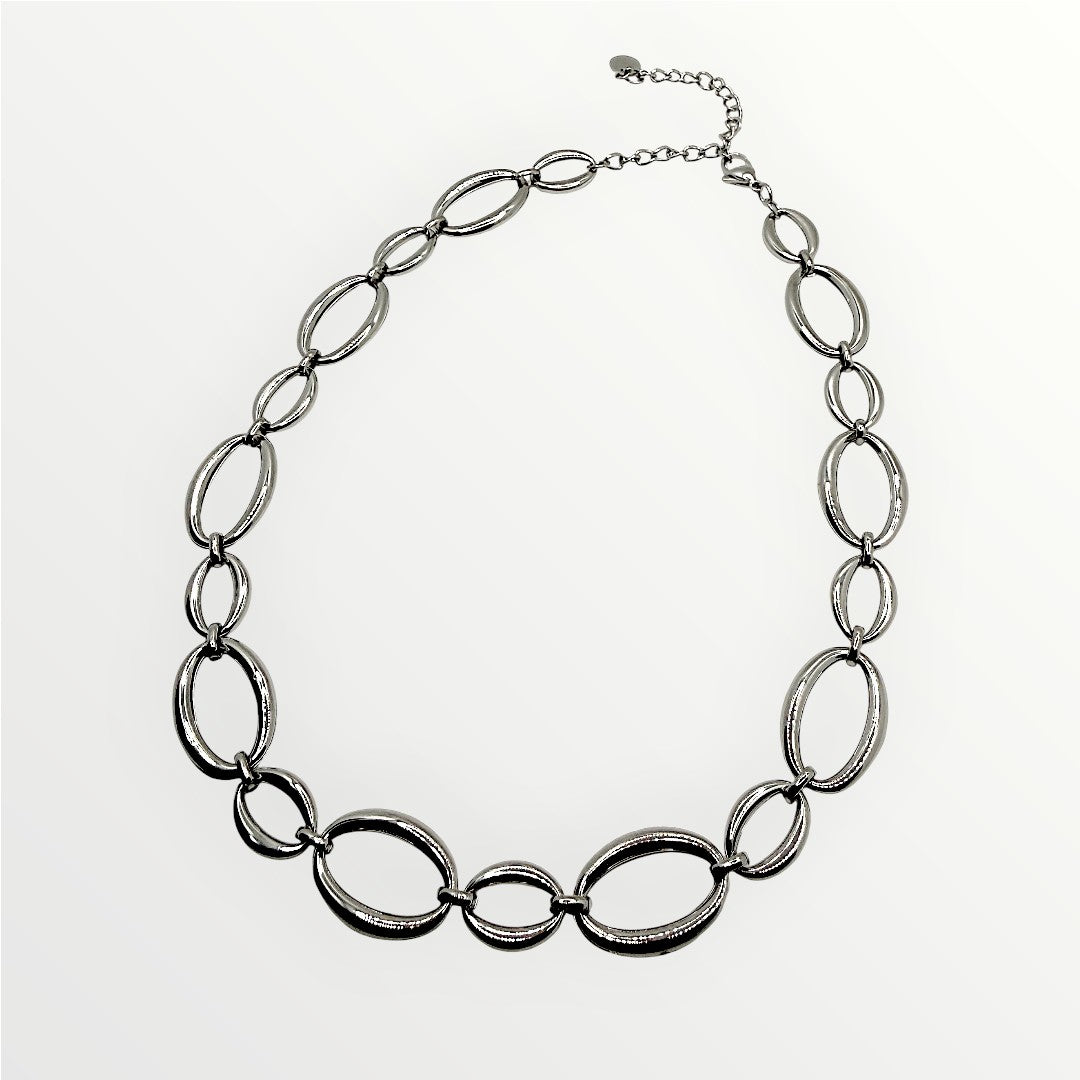 Collana Oval Gold Links