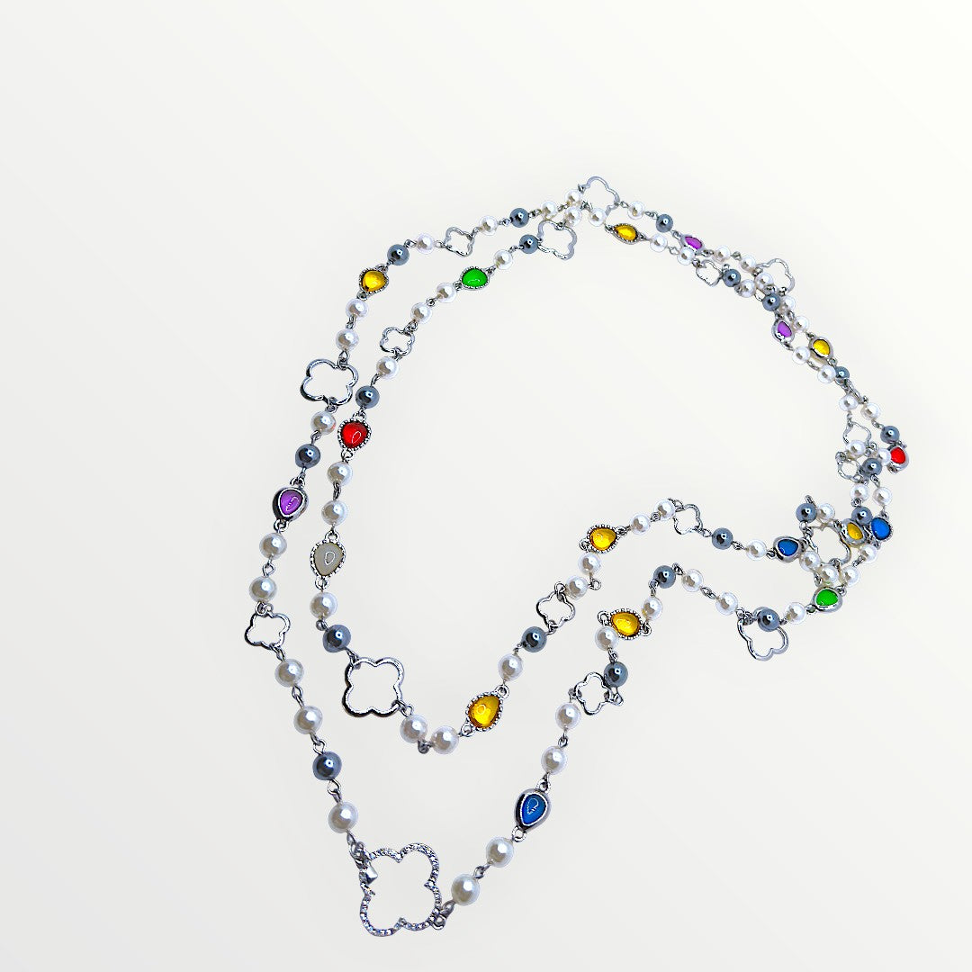 Collana Lucky Pearls Rainbow