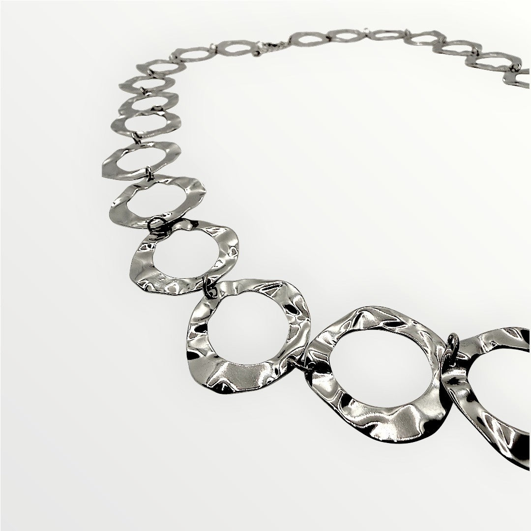 Collana Rainbow Hammered Links