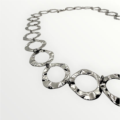 Collana Rainbow Hammered Links