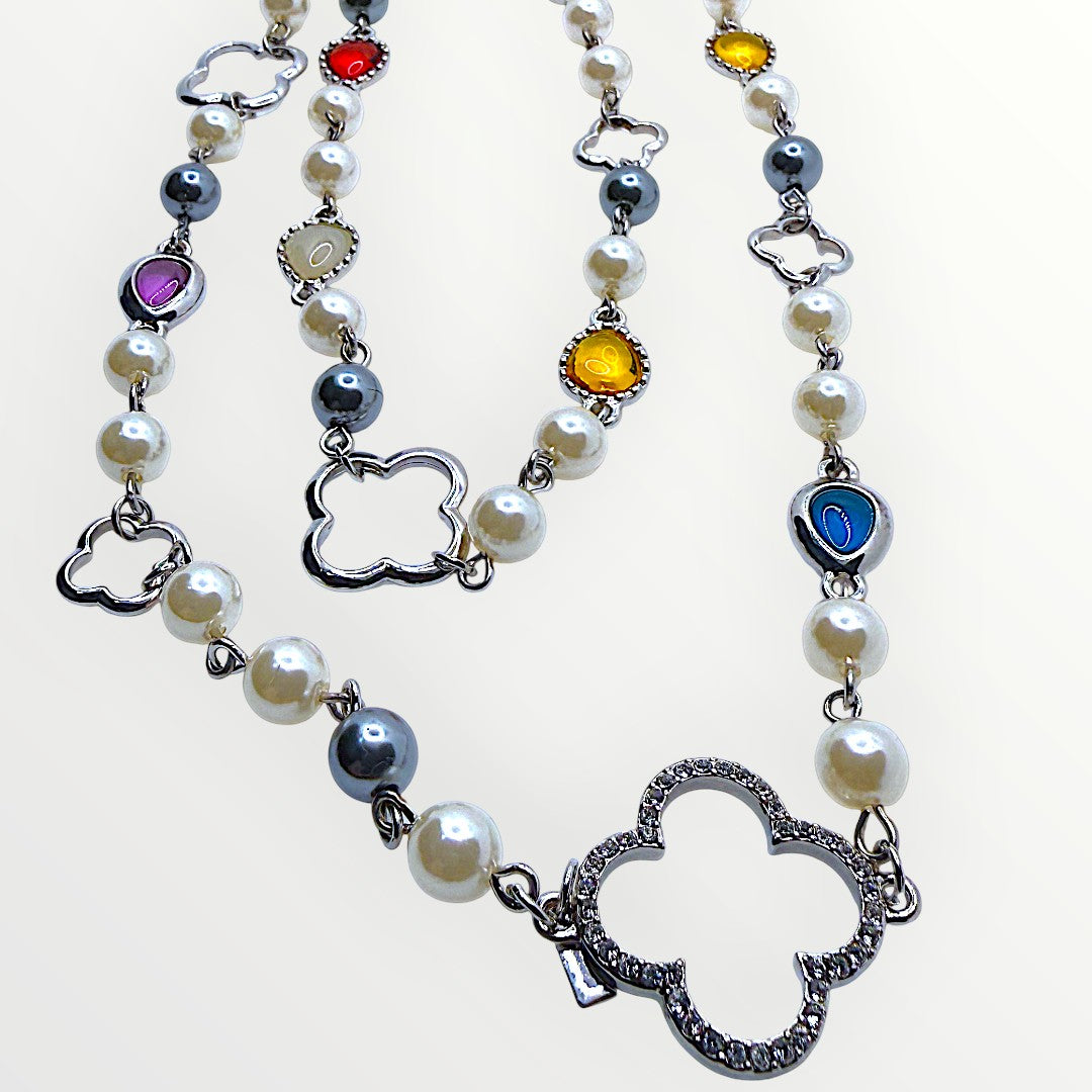 Collana Lucky Pearls Rainbow