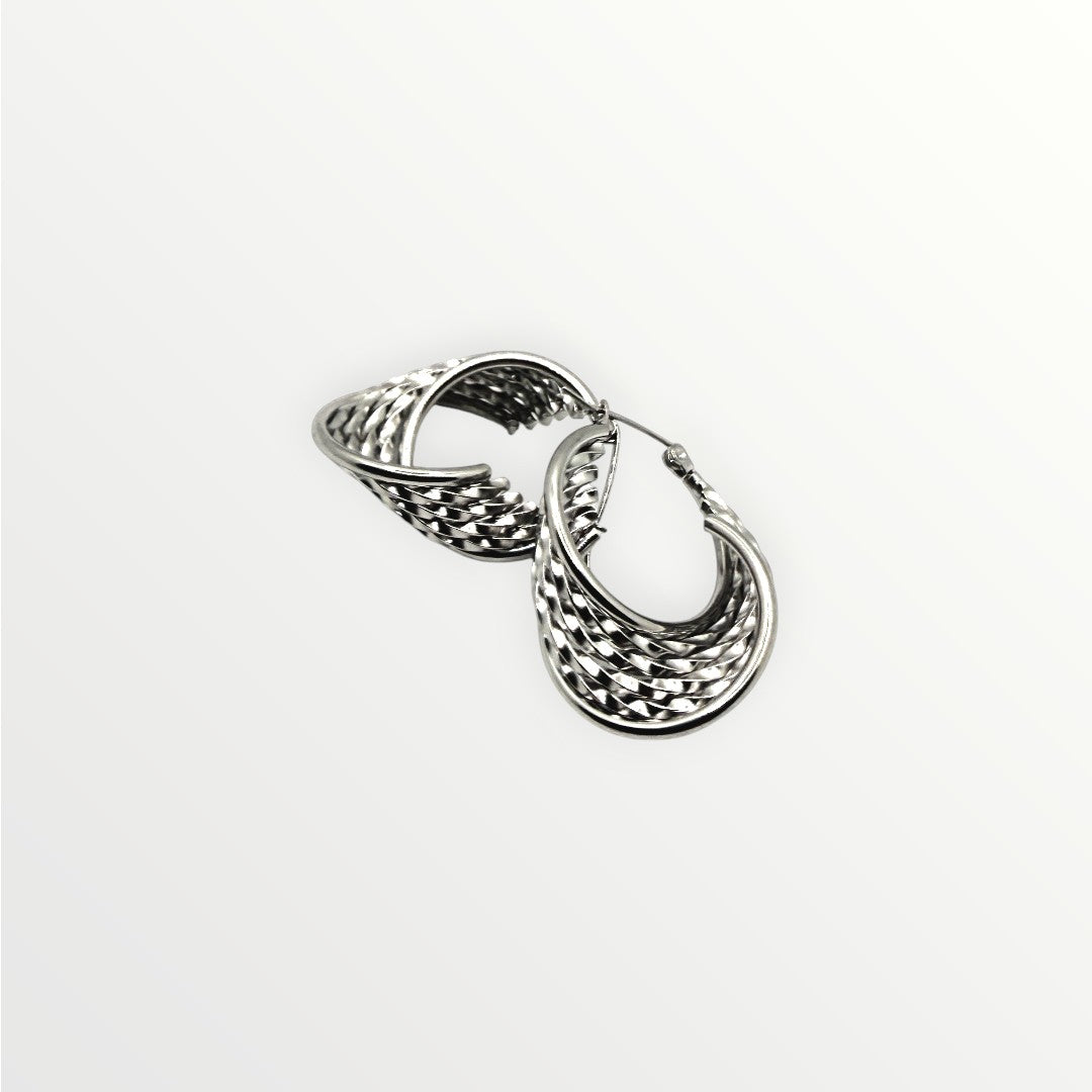 Orecchino Golden Weave Hoops