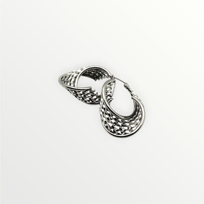 Orecchino Golden Weave Hoops